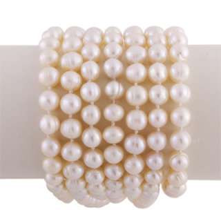 5mm Freshwater Round Pearls 60 Endless Necklace  