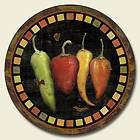   LAZY SUSAN TURN TABLE ORGANIZER   CANTINA CHILI RED GREEN HOT PEPPERS
