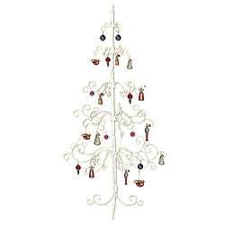 White Wrought Iron Christmas Tree  