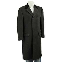 Andrew Fezza Mens Wool/ Cashmere Long Coat  