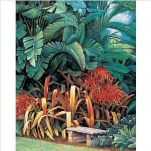 WeatherPrint 1061 Tropical Garden II Outdoor Art   Wright Size 44 x 