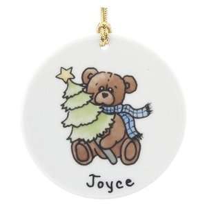  Personalized Teddy Bear Christmas Ornament