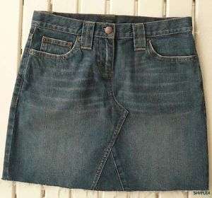 JCrew Blue Jean Denim Short Skirt sz 27 NEW Small 4  