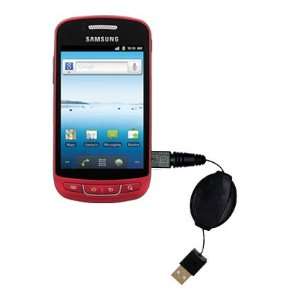 Retractable USB Cable for the Samsung Rookie R720 with Power Hot Sync 