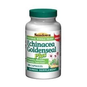  Sundown Echinacea & Goldenseal Plus Caps 100 Health 
