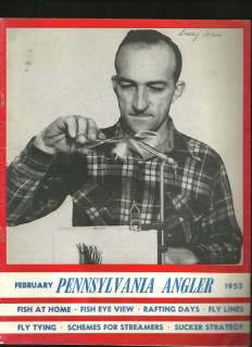 Pennsylvania Angler fishing magazine Feb 1953 Fly  