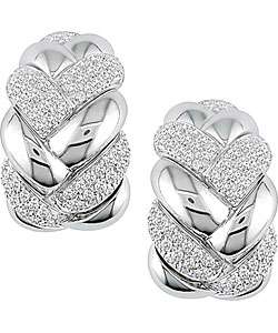 18k White Gold 1 3/8ct TDW Diamond Earrings (F G, VS)  