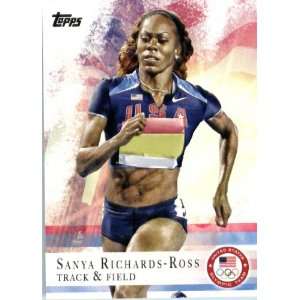  2012 Topps US Olympic Team #30 Sanya Richards Track & Field 