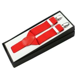  Mens Bright Red Suspenders Case Pack 6 