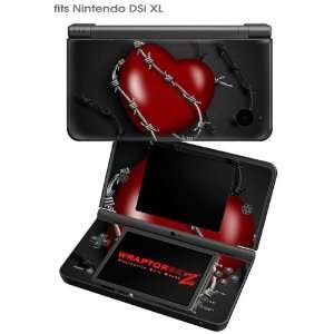  Nintendo DSi XL Skin   Barbwire Heart Red by WraptorSkinz 