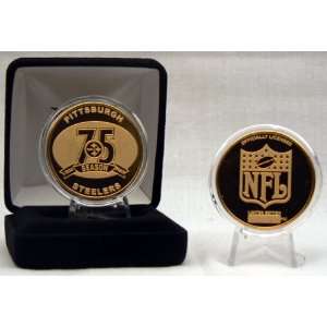  Pittsburgh Steelers 75th Anniversary 24KT GOLD COIN 