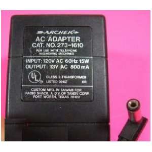  ARCHER AC Adapter power supply transformer 273 1610 