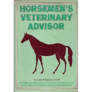  Horsemens Veterinary Advisor (9780668033336) Joseph B 