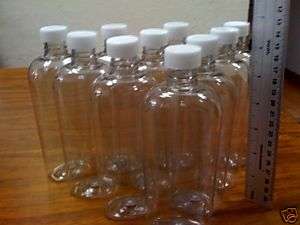 Lot of 10 8 oz empty plastic pet bottle, 250 ml ,sample  