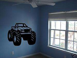 Monster Truck Boys Bedroom Nursery Kids Wall Art Decal  