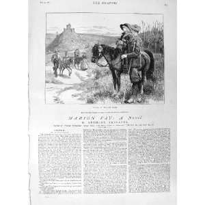  1881 WILLIAM SMALL PRINT LITTLE GIRL HORSE PONIES