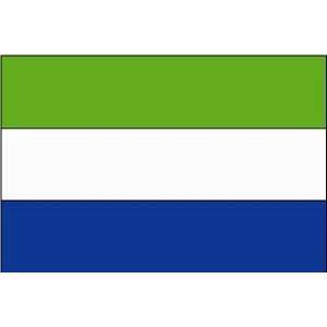   Inch Flag of Sierra Leone   Includes Plastic Stand Eder Flag Books