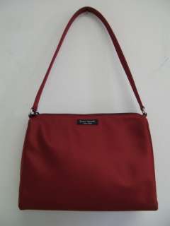 Kate Spade Purse Red Fabric Shoulder Bag  