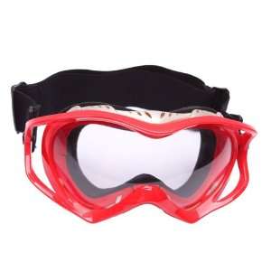  Red Frame One Len Motorcycle Goggle Windproof Glasses 