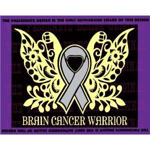 Brain Cancer Butterfly Decal 10 X 12