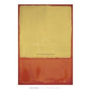 The Ochre (Ochre, Red on Red), 1954 Finest LAMINATED Print Mark Rothko 
