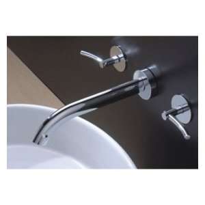Factory drop ship Two Handles Chrome Wall mount Bathroom Sink Faucet 