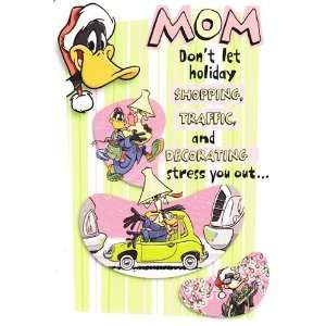 Looney Tunes Christmas Card Mom Dont Let Holiday Shopping Traffic 