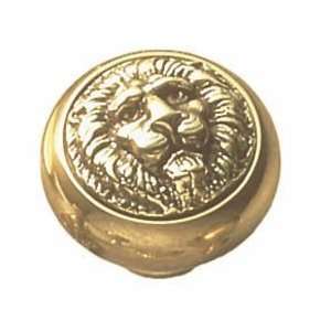  Knob   Solid Brass Lion Knob