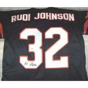  Rudi Johnson Autographed Jersey