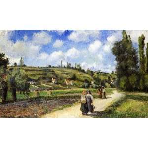  Oil Painting Landscape near Pontoise, the Auvers Road 