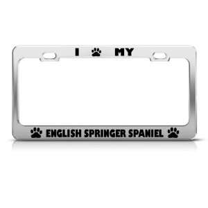  English Springer Spaniel Dog Dogs license plate frame 