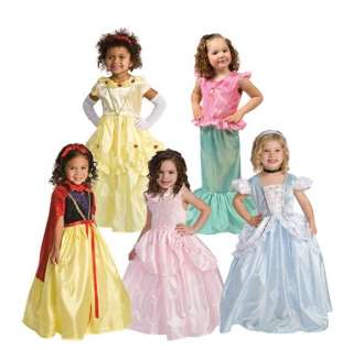 Girls Favorite Princess 5 Costume Dress Up Set S,M,L,XL  