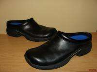 BFS10~MERRELL Black Leather Jungle Primo Comfort Slide Clogs Shoes 