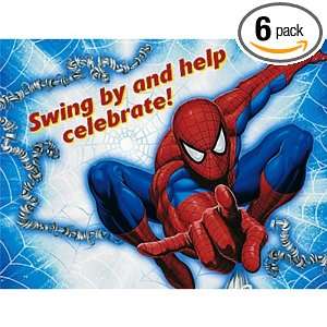  Amazing Spider Man Invitations, 8 Count Packages (Pack of 