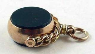 ct Spinning Watch Fob with Carnelian & Bloodstone  