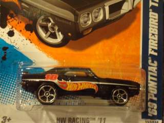 Hot Wheels 2011 HW Racing Series 69 Pontiac Firebird T/A NEW Black 