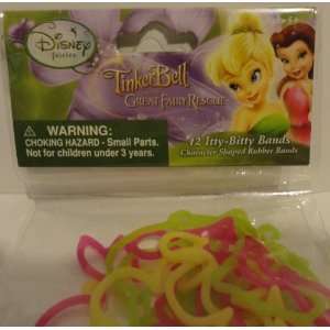  Disney Fairies Tinkerbell Character Shaped Rubber Bands 