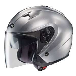  HJC IS 33 Motorcycle Helmet, Silver Automotive