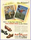 RARE FULL COLOR 1946 POLL PARROT STAR BRAND SHOES AD