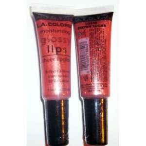  LA. Colors Sheer Lip Gloss Glossy Lip Brown Sugar (2) 0.34 