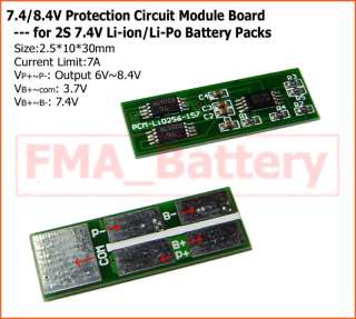 Protection Circuit Li ion/Li Po Battery Pack 7.4V 8.4V  