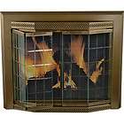 Pleasant Hearth Grandior Masonry Fireplace Glass Door Lg ATQ Brass GR 