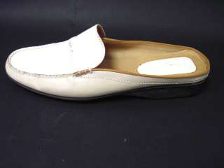 COLE HAAN White Patent Leather Slides Loafers Shoes 9.5  