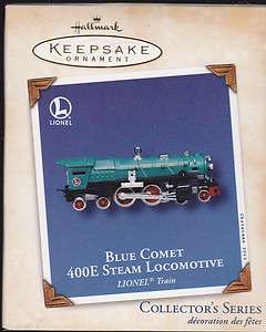 2002 Hallmark Blue Comet 400E Steam Locomotive Lionel Train Series 