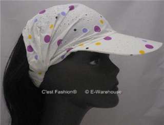 Headband HEADWRAP Beach Visor Hat Cap 80s 80s Metallic 5 Colours 