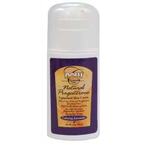 Now Foods Natural Progesterone Liposomal Skin Cream, Calming Lavender 