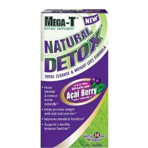  Mega T Natural Detox Cleanse and Weight Loss Caps    45 ct 