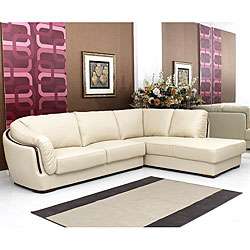 Livingston Premium Italian Leather Sectional Sofa  