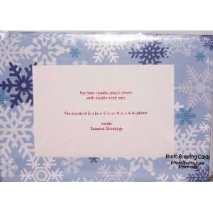  Photo Holiday Greeting Cards   Snowflake