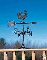 Black 24 in. Rooster Accent Weathervane  